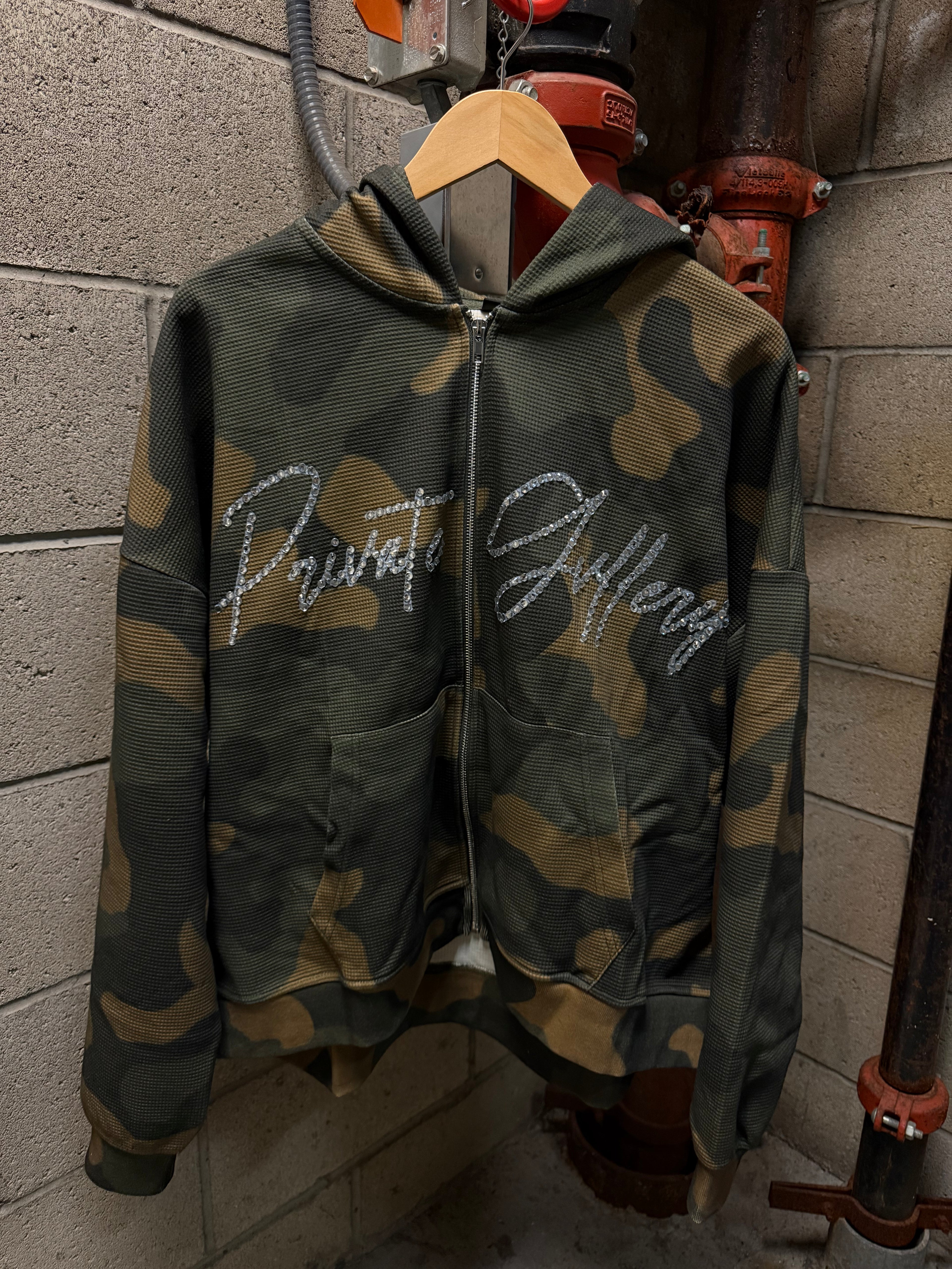 Camo Thermal Zip-Up