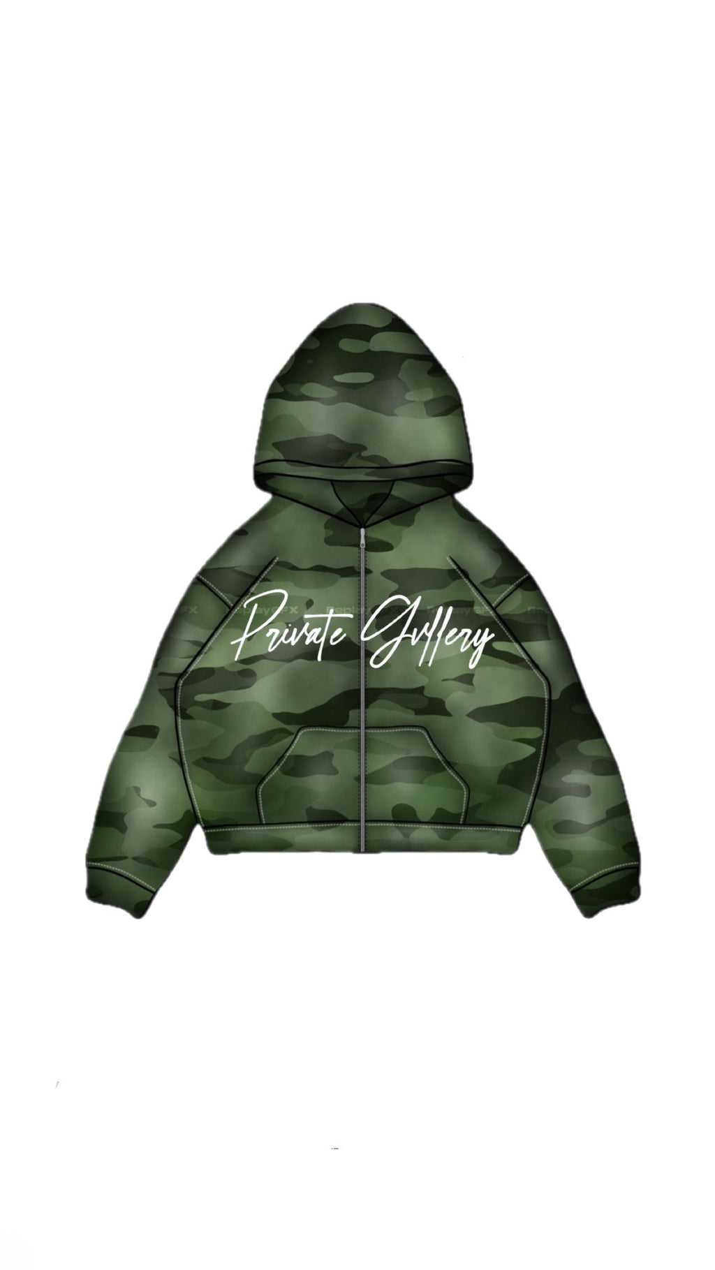 Camo Thermal Zip-Up