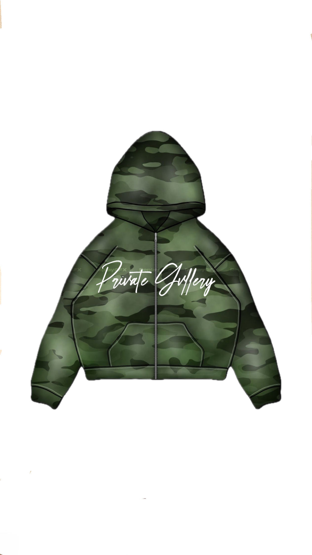 Camo Thermal Zip-Up