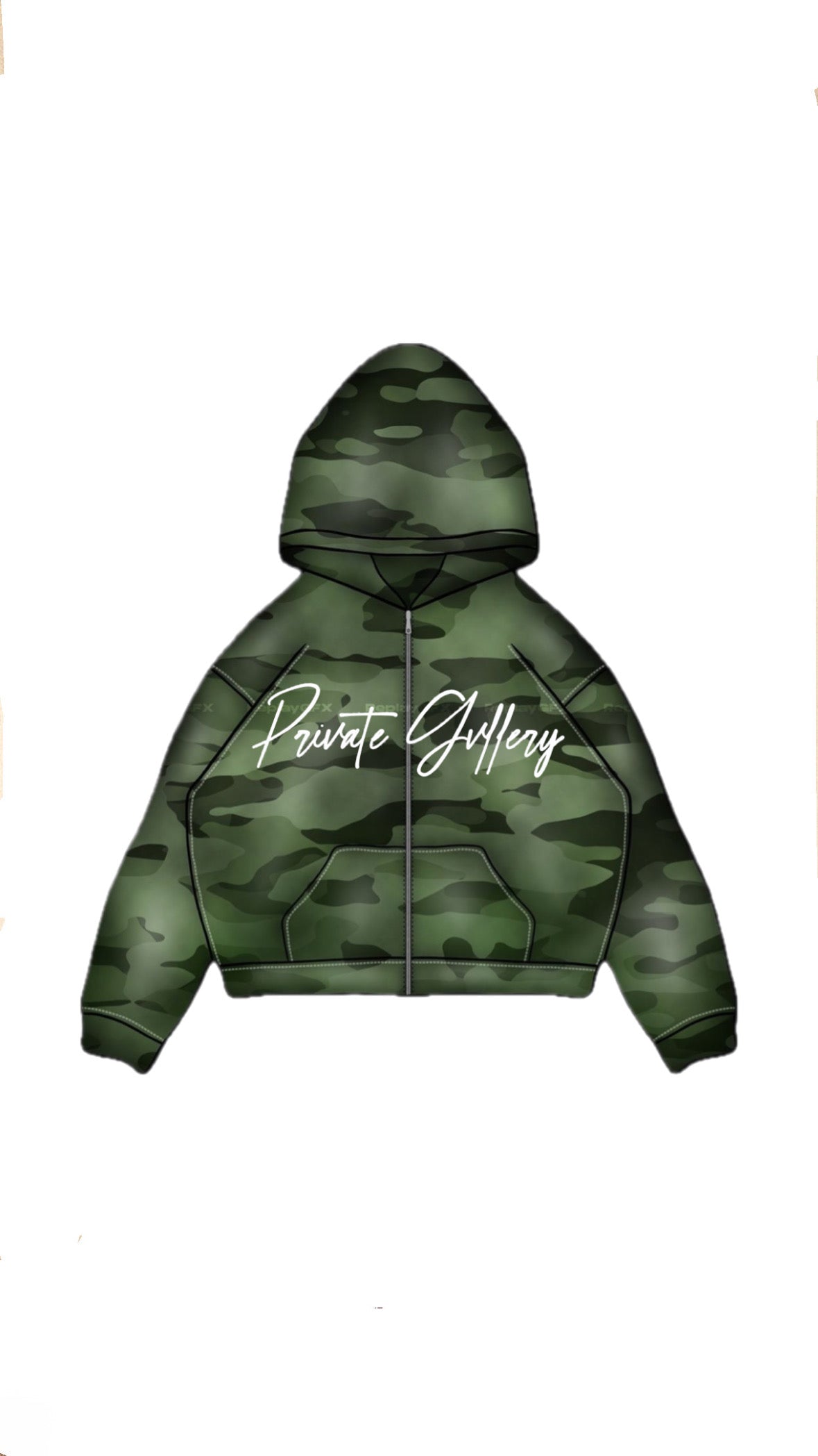Camo Thermal Zip-Up