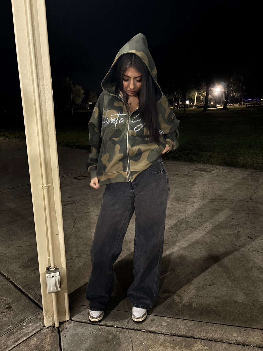 Camo Thermal Zip-Up